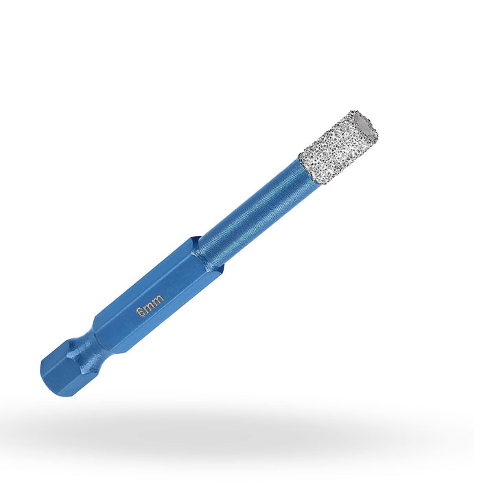 Profi Fliesenbohrer 6mm BIT Adapter - Diamantbohrer für Feinsteinzeug, harte Fliesen uvm. Diamantboh