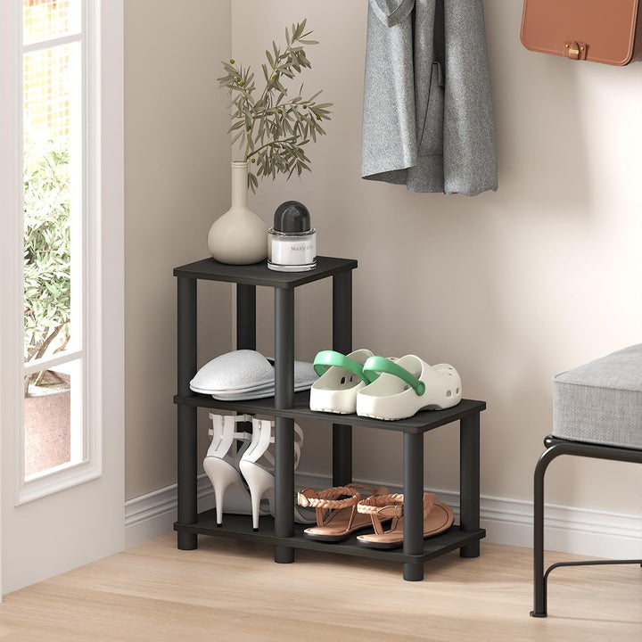 Furinno Turn-N-Tube Akzent Dekoratives Regal, Aufbewahrungsregal, MehrzweckRegal, mit 3 Ebenen, Espr