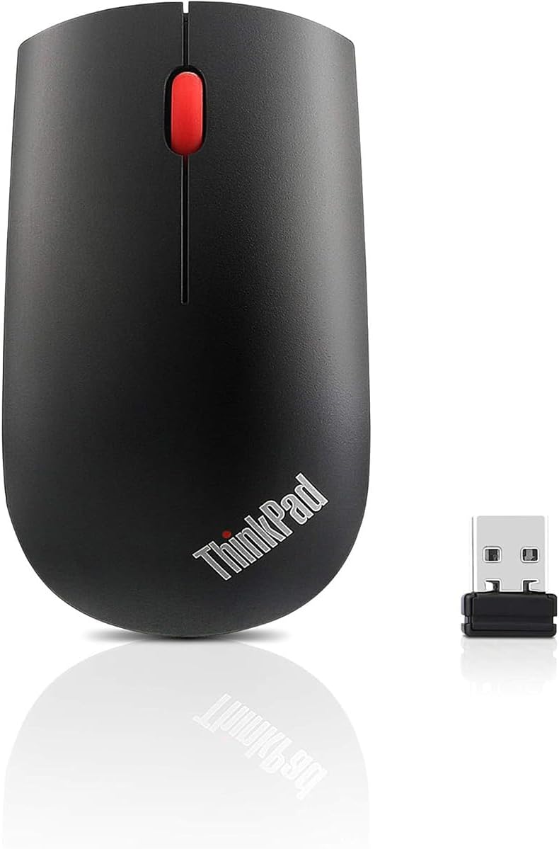 Lenovo ThinkPad Essential Wireless Mouse - Black 4X30M56887 Single, Single