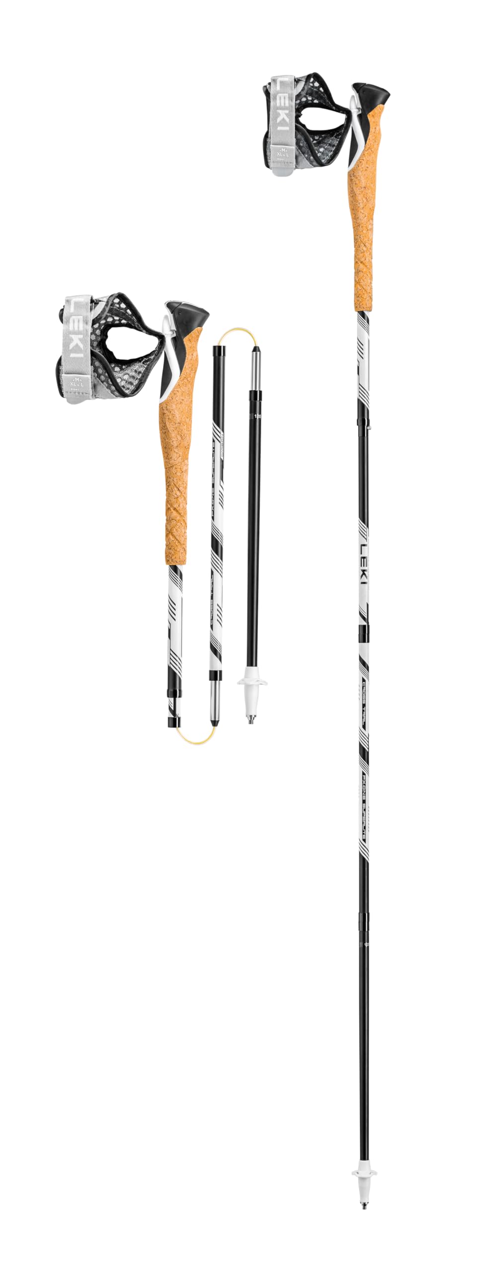 Leki Cross Trail FX.One Superlite Stöcke white-black, white-black