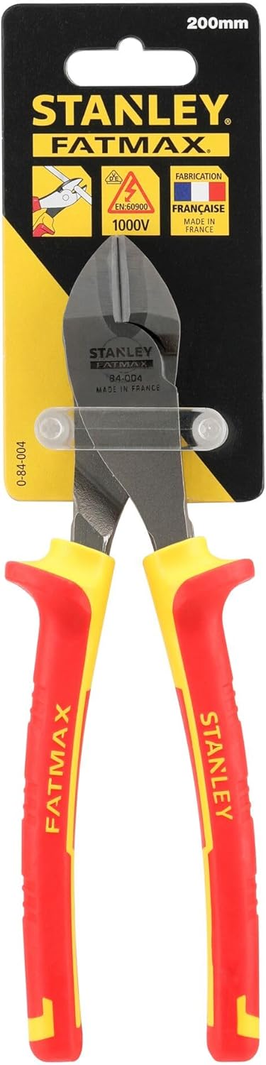 Stanley Fatmax Kraft-Seitenschneider VDE 0-84-004 (180mm Länge, einzeln bis 10.000 Volt getestet, op