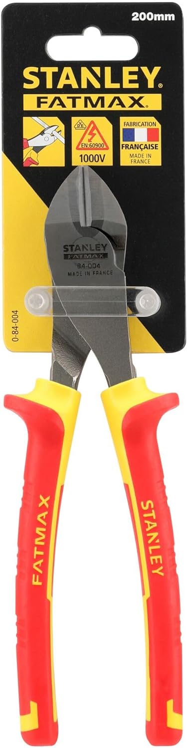 Stanley Fatmax Kraft-Seitenschneider VDE 0-84-004 (180mm Länge, einzeln bis 10.000 Volt getestet, op