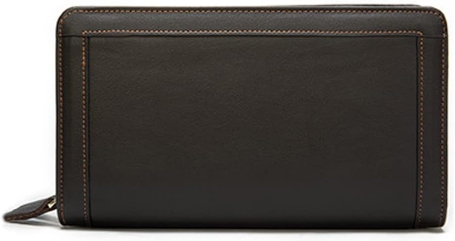 PORRASSO Herren Geldbörse Leder Clutch Tasche Kreditkartenetui Brieftasche Handytasche Portemonnaie