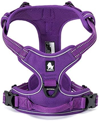 WINHYEPET Truelove Hundegeschirr No-Pull Reflektierendes verstellbar Haustiergeschirr mit 2 Leinencl