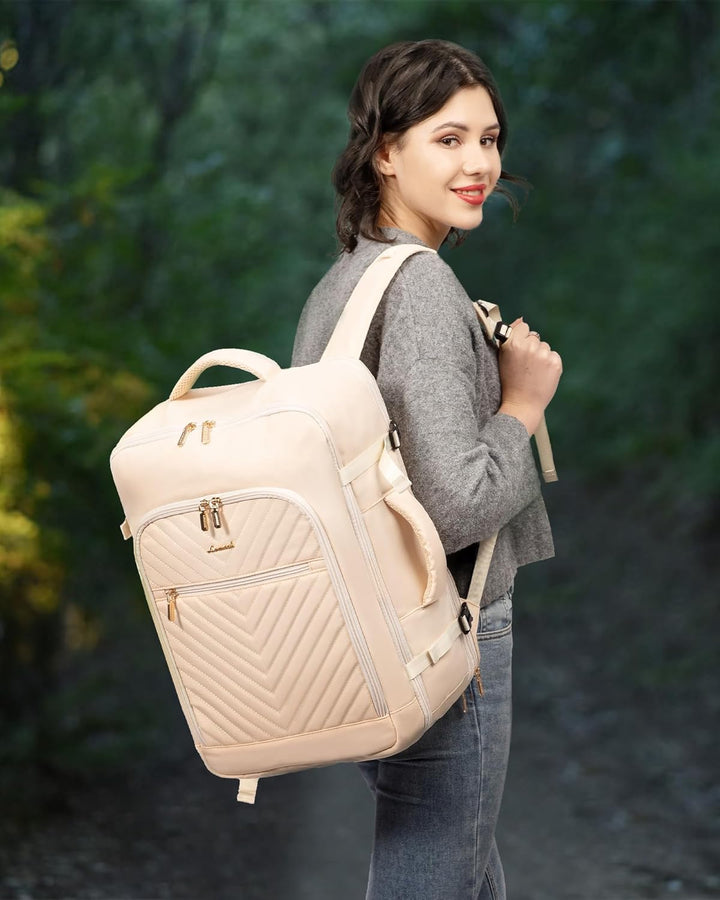 LOVEVOOK Reiserucksack Damen Handgepäck Rucksack Flugzeug Erweiterbar Travel Backpack Women mit Kult