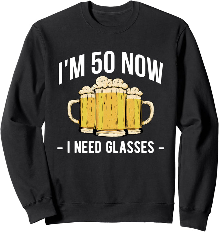 50. Geburtstag Design – 1973 Im 50 Now I Need Glasses Sweatshirt