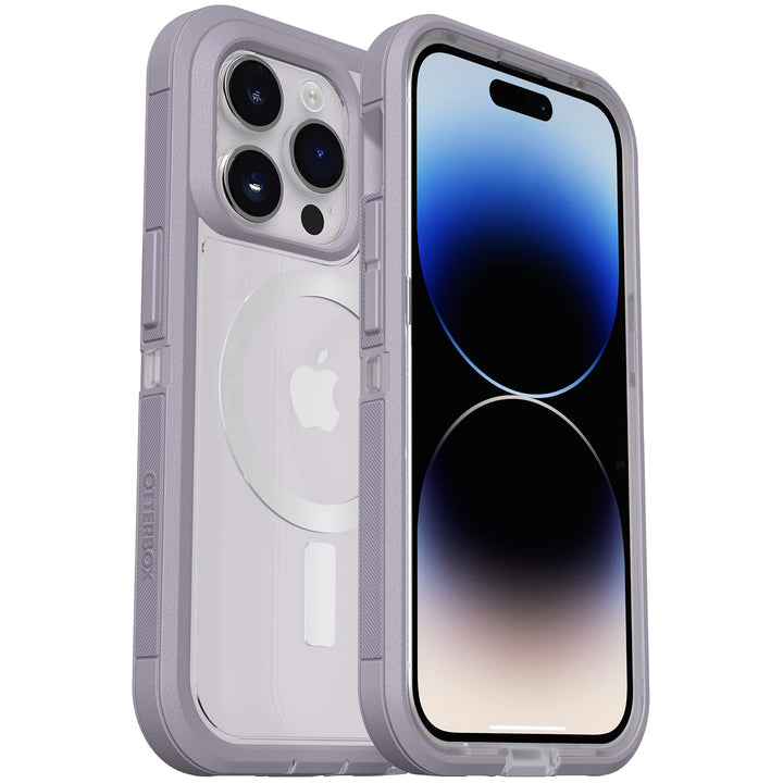 OtterBox Defender XT Clear Series für iPhone 14 Pro Max (nur für iPhone 14 Pro Max) – Lavendel Sky (