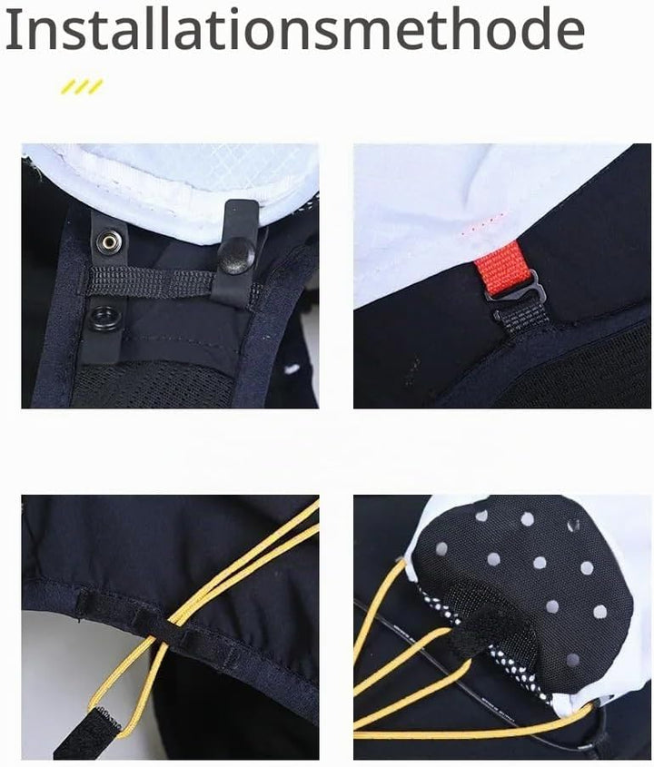 Leichte Externe Wandern Stange Lagerung Tasche Fischknochen Tasche Öffnung Anziehen Buggy Tasche aon