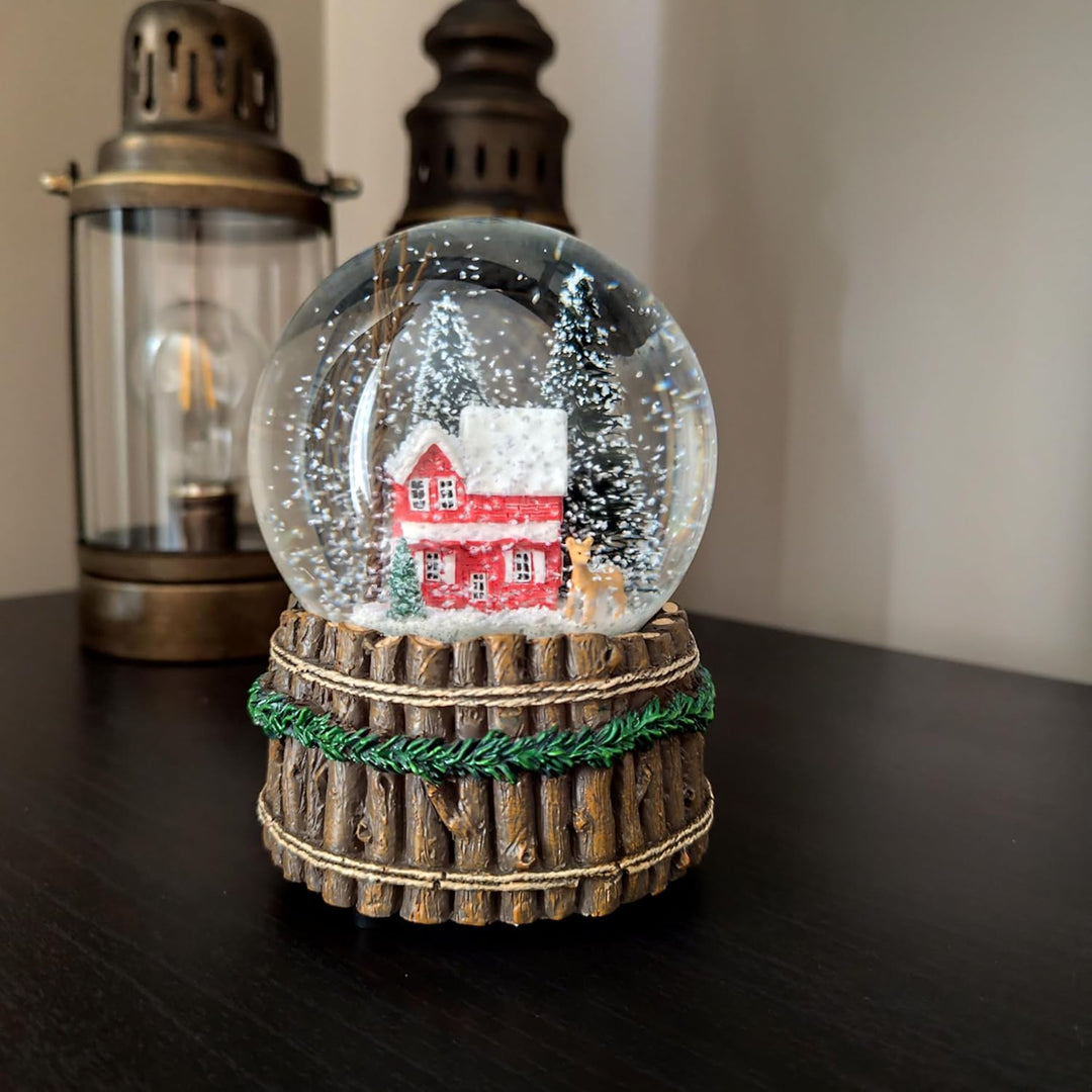 Heaven Sends Schneekugel mit Weihnachtsmusik mit Hirsch
