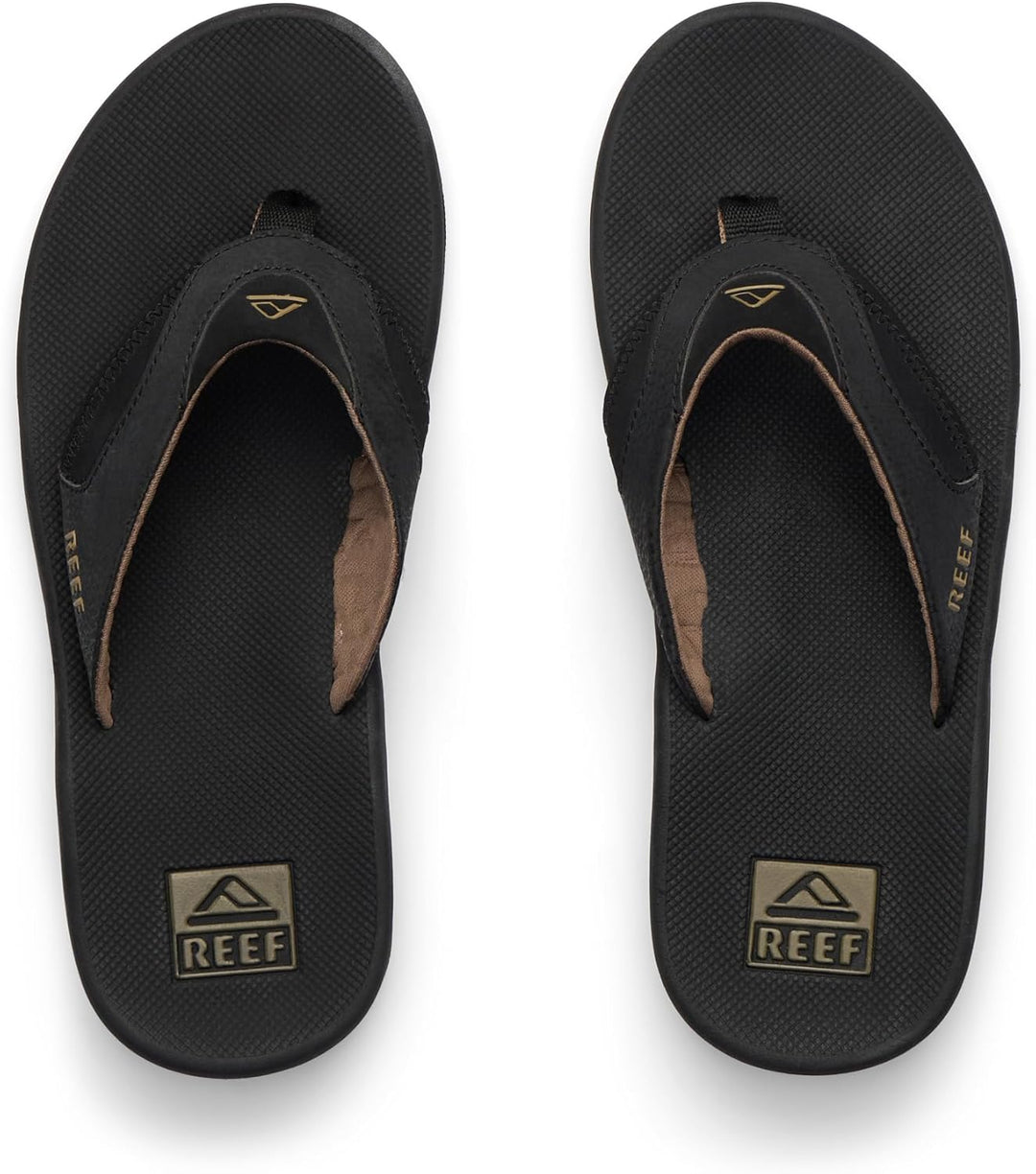 Reef Herren Fanning Flipflop 46 EU Black And Tan, 46 EU Black And Tan
