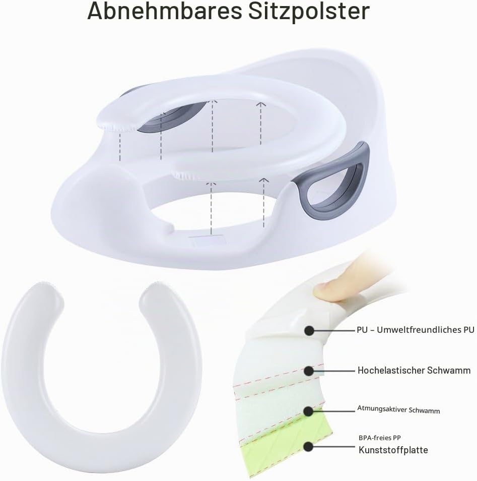 Töpfchen Training Sitze, Toiletten-Sitz für Kinder, Töpfchen trainer für Jungen und Mädchen, seitlic