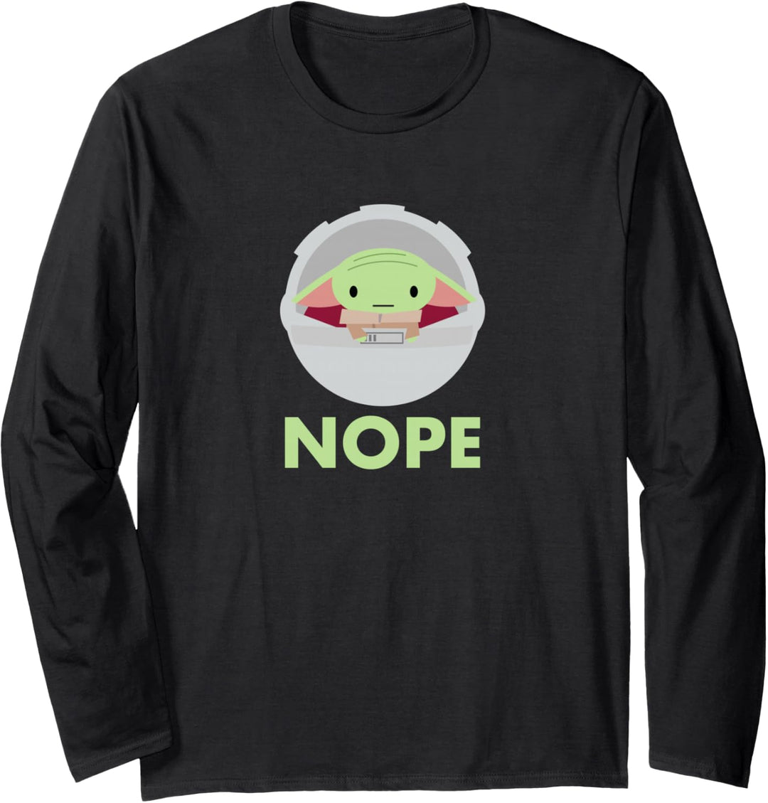 Star Wars The Mandalorian The Child Nope Langarmshirt