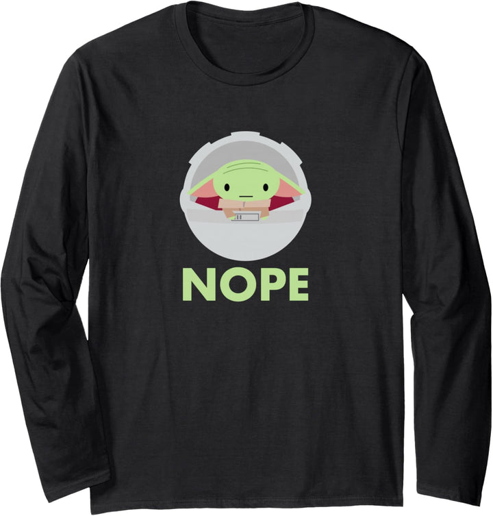 Star Wars The Mandalorian The Child Nope Langarmshirt