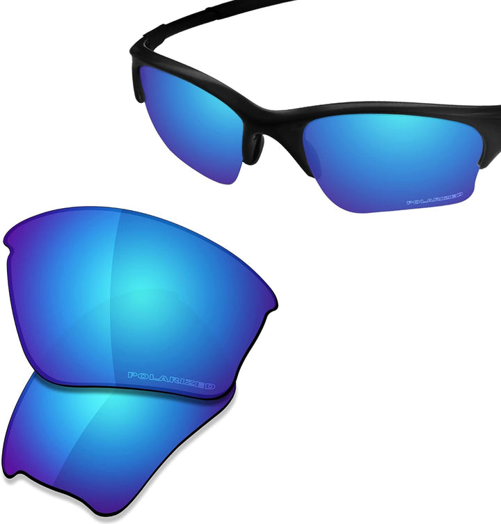 Saucer Premium Ersatzgläser für Oakley Half Jacket XLJ Sonnenbrillen High Definition - Glacier Blue