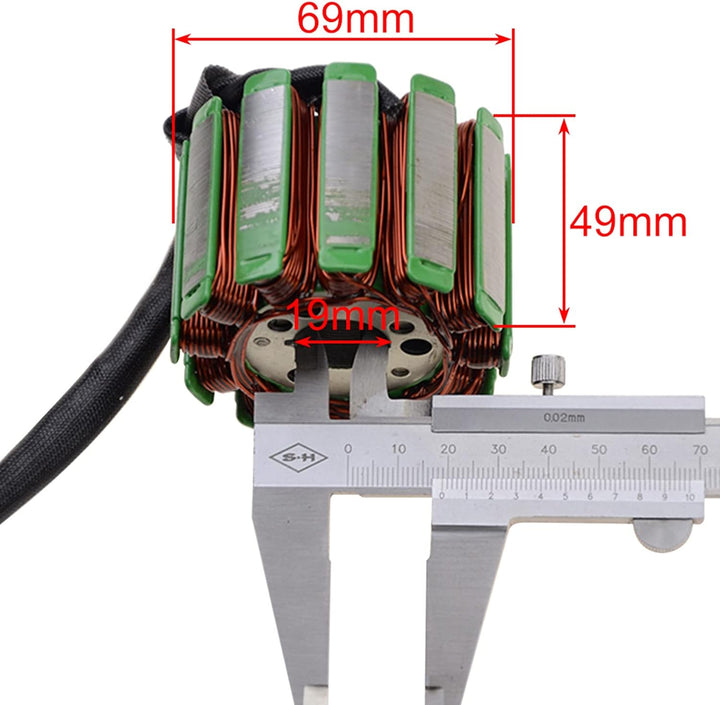 GOOFIT 18 Spule 3 Draht Magneto Stator Coil Zündgenerator Ersatz für YZF R1 2004-2008