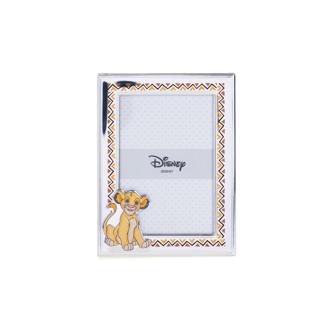 VALENTI & CO. Disney Baby – König der Löwen Simba – Bilderrahmen aus Silber für Kinder, Geschenkidee