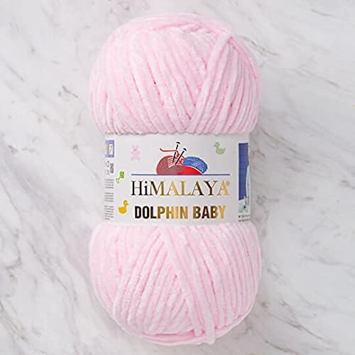 Himalaya Dolphin Strickgarn, 5 x 100 g, Babygarn, 500 g Garn Super Bulky, 600 m Rosa 80303, Rosa 803