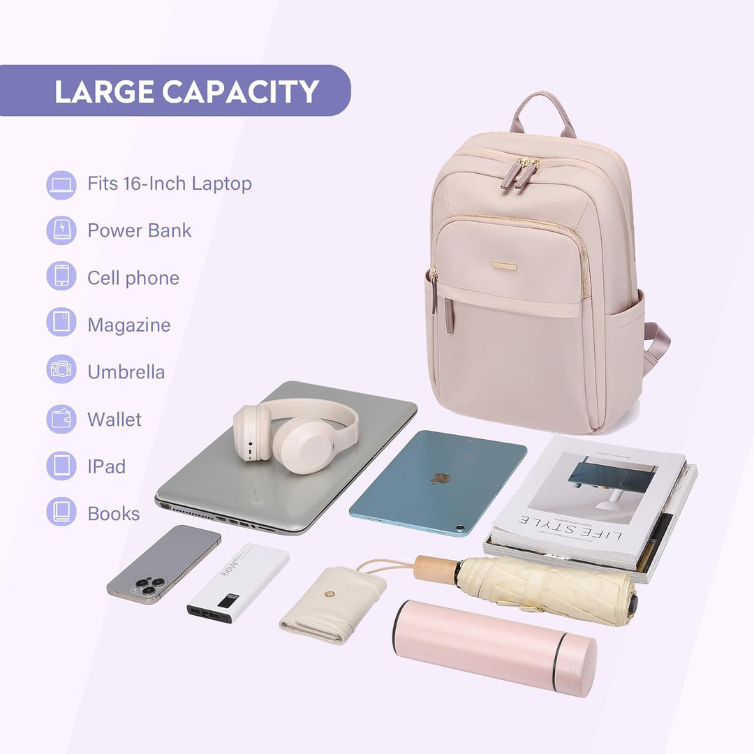 Rucksack Damen Herren, Laptop Schulrucksack,Women Travel Backpack Elegant für Uni Reise Büro, Tagesr