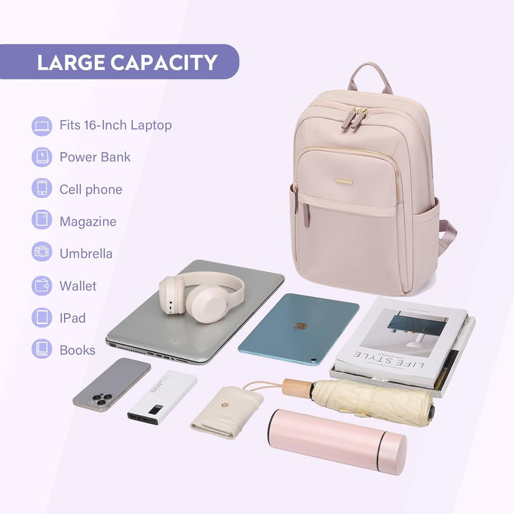 Rucksack Damen Herren, Laptop Schulrucksack,Women Travel Backpack Elegant für Uni Reise Büro, Tagesr