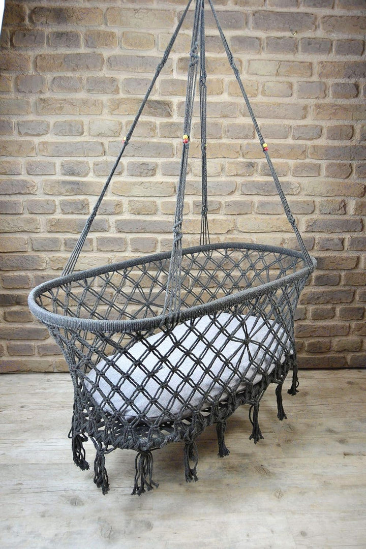 Livitat Babyschaukel Indoor Bettchen Hängebett mit Matratze - Hängeschaukel Babywiege Nestschaukel E