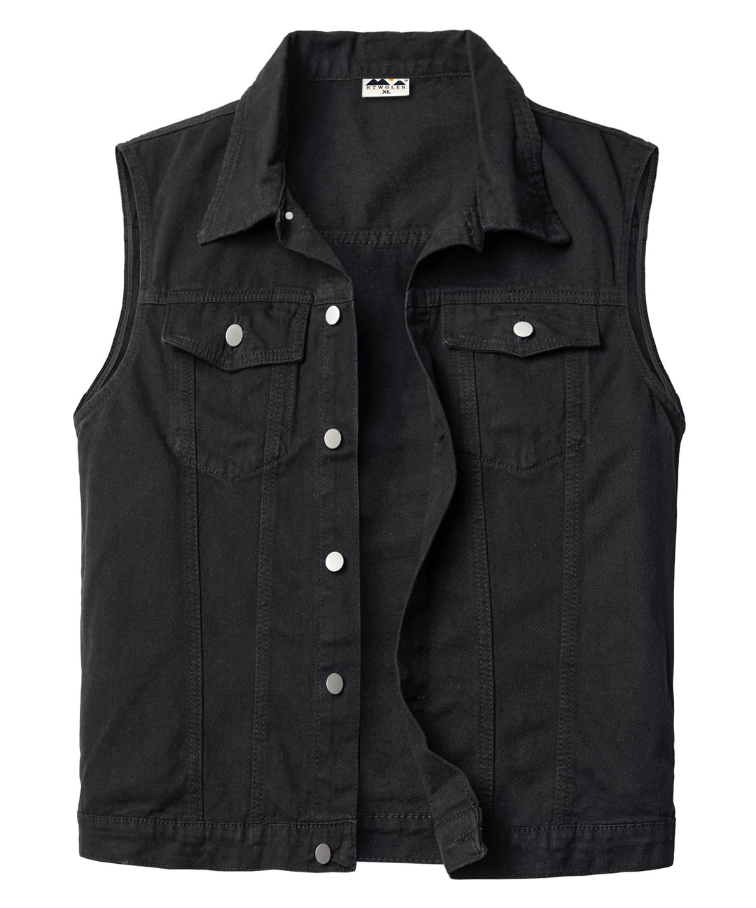 Herren Denim Weste Vintage Kutte Jeans Weste Ärmellose Jacke Motorradweste Jeansweste für Männer Sch