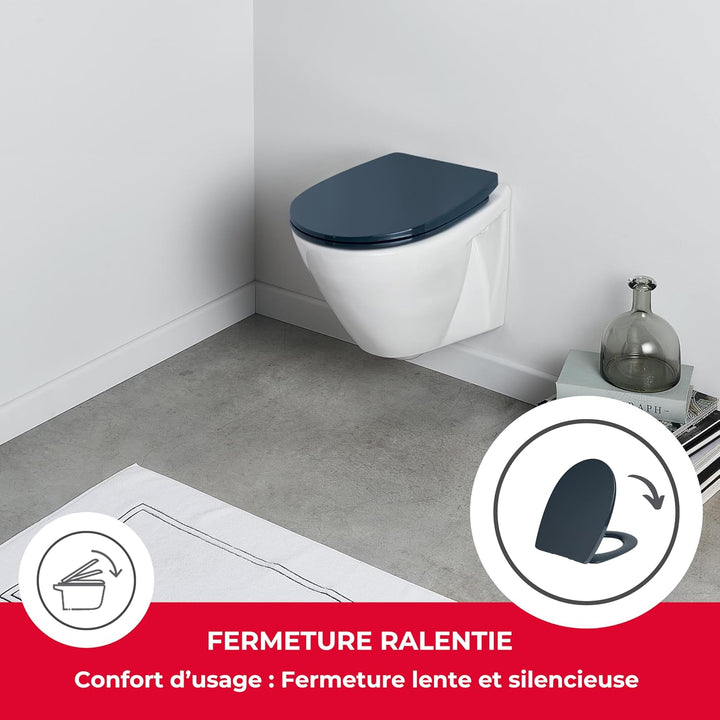 Wirquin 20724245 WC-Sitz Marbella, anthrazitgrau