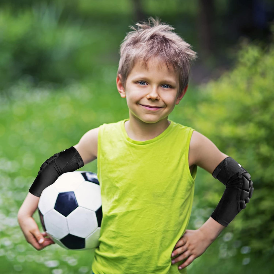Ellenbogenbandagen Basketball Armstulpe 1Paar Kinder Ellenbogenschoner Torwart Schützende Shooter Sl