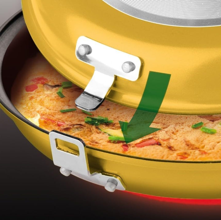 Tescoma PRESTO Doppelpfanne ø 26 cm I Vielseitige 2-in-1 Bratpfanne mit Antihaftbeschichtung I Ideal
