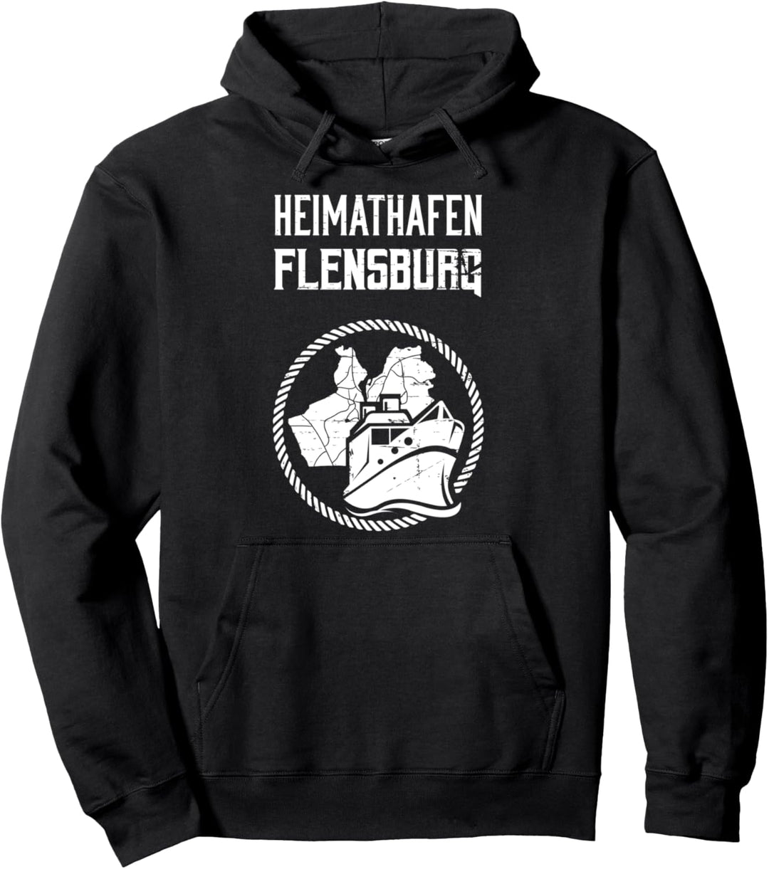 Heimathafen Flensburg Moin Flensburger Küste Ostsee Geschenk Pullover Hoodie