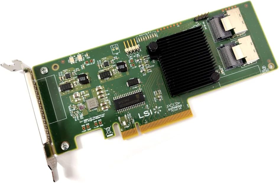 LSI LOGIC LSI00194 Host Bus Adapter (SGL 8-Port, 8X PCIe 2.0, 2X SAS, RAID 0/1/1E/10/JBOD)