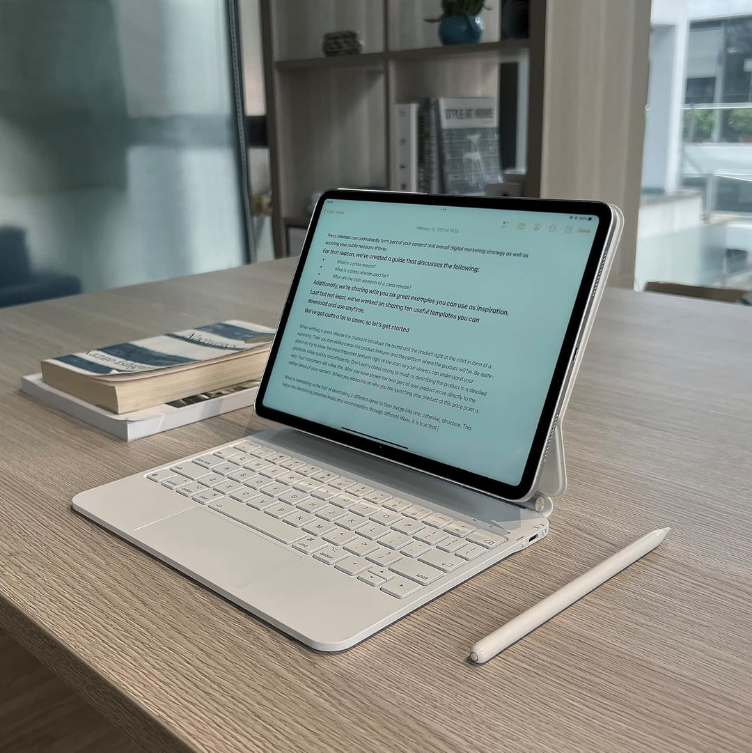 Magic Keyboard für iPad Pro 11 Zoll (M5 2025 / M4 2024), Bluetooth Magnetischer Ständer iPad Pro 11