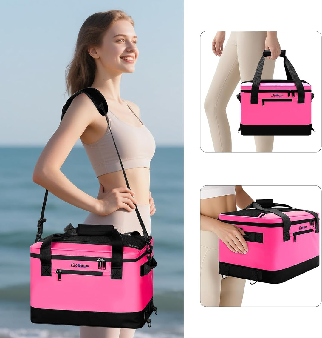 Paddle Board Cooler Wasserdicht, Super Capacity SUP Paddleboard Deck Cooler mit Schultergurt & 6 ela