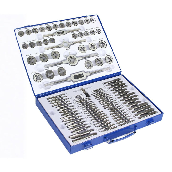 Set 110-tlg Gewindeschneider + Gewindebohrer | Metrisch | M2–M18 | 0,4-2mm | Innen- & Aussengewinde