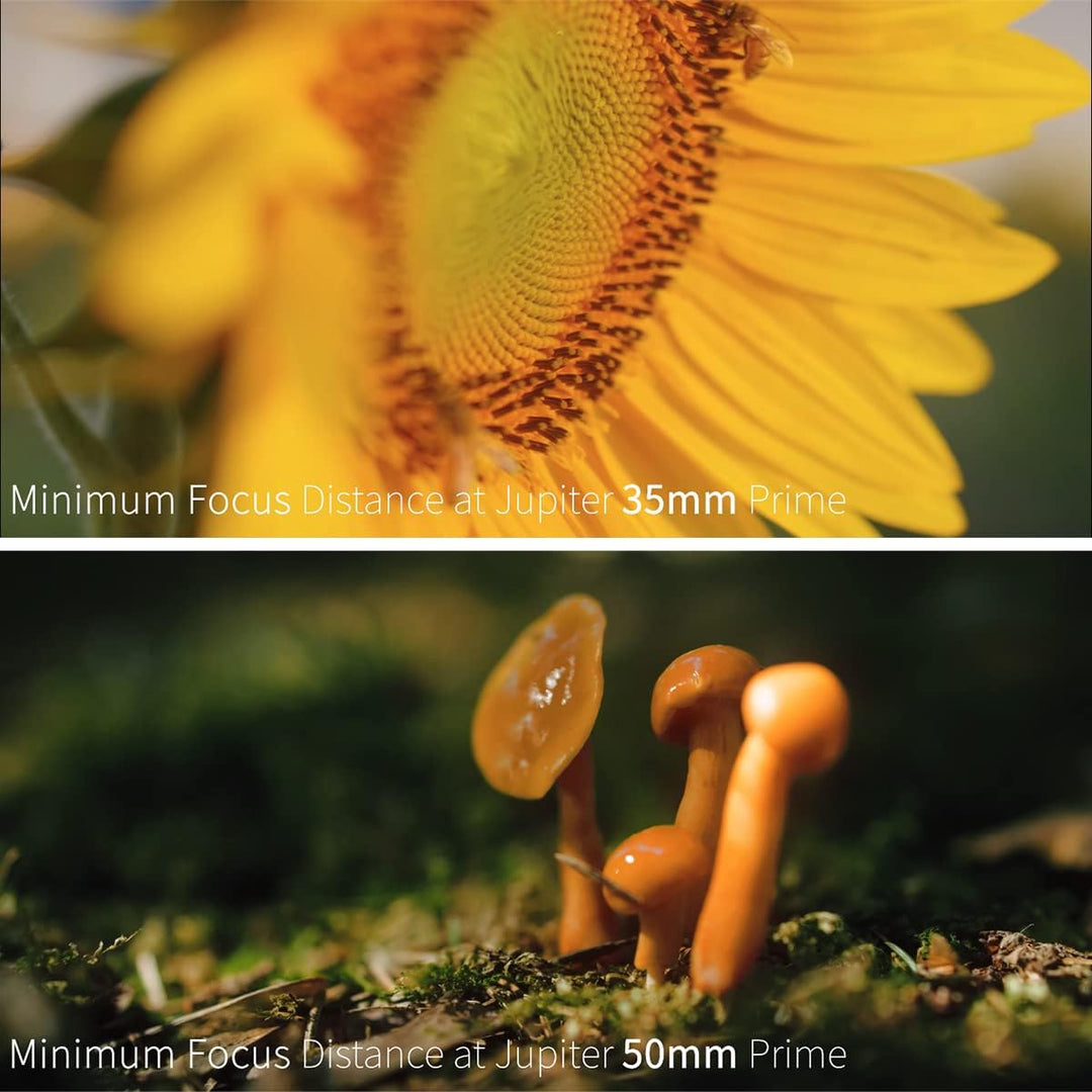 SIRUI Jupiter Macro T2 Vollformat Cine Prime Objektiv Set (24mm, 35mm und 50mm Cinema Objektiv Set),