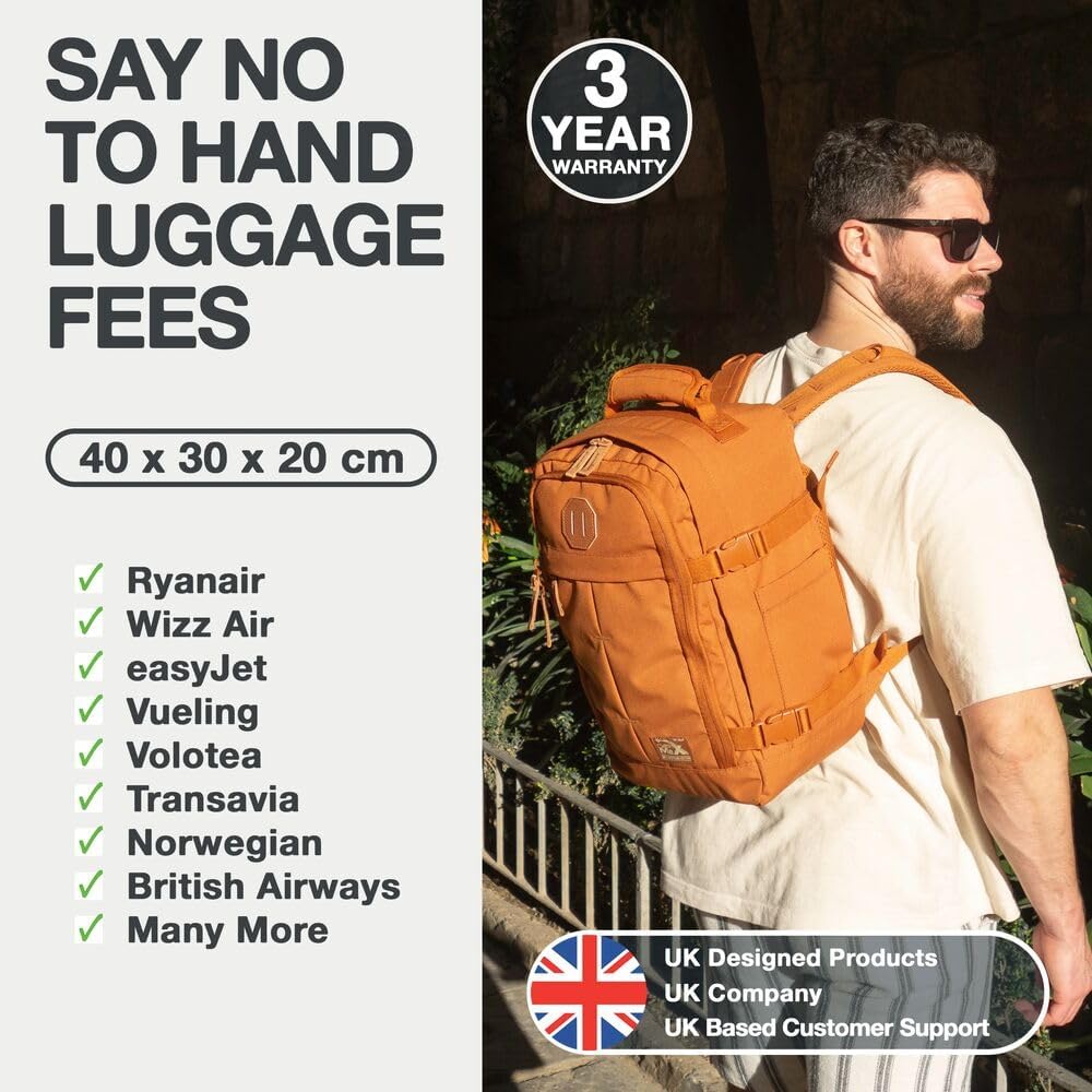 Cabin Max Metz 24L Handgepäck Tasche 40x30x20 cm – Bordgepäck für Ryanair, Wizz Air, EasyJet, Eurowi
