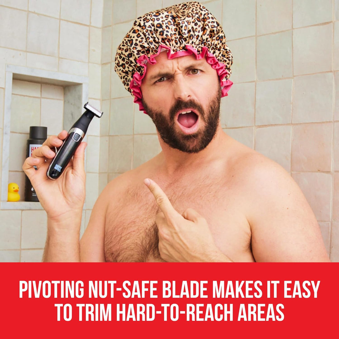 HAPPY NUTS The Ballber™ Electric Body Hair Trimmer for Men - Mens Body Groomer Kit for Privates - IP