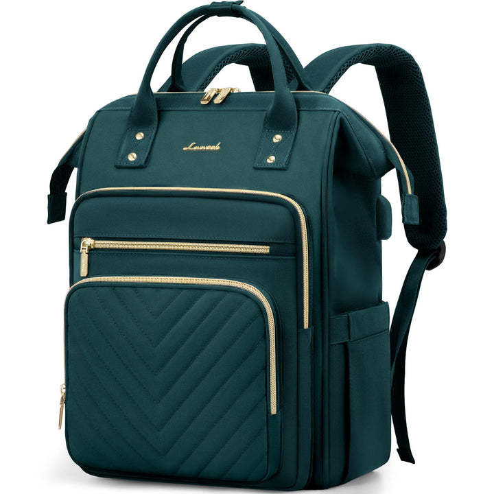 LOVEVOOK Rucksack Damen, 17,3 Zoll Laptop Schulrucksack Teenager Mädchen Wasserdicht, Elegant Reiser