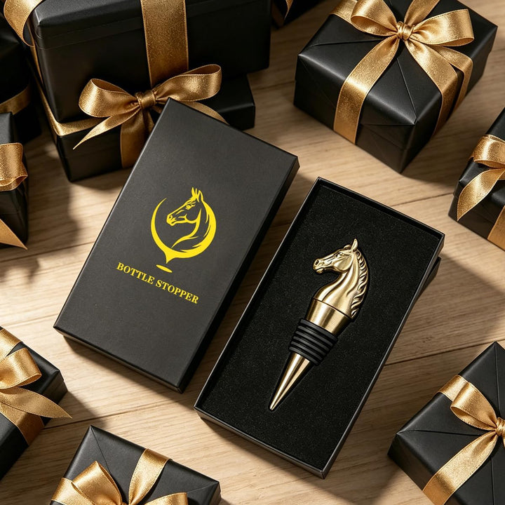 LULLEA Pferd Weinflaschenverschluss, Pferde Geschenk Weingeschenke Weihnachts geschenk Geburtstagsge