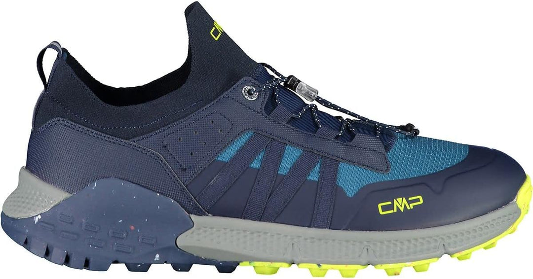CMP Herren Hosnian Low Shoe Trekking-Schuhe 45 EU Blau Fluo Grün B Blue Verde Fluo, 45 EU Blau Fluo