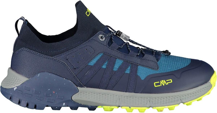 CMP Herren Hosnian Low Shoe Trekking-Schuhe 45 EU Blau Fluo Grün B Blue Verde Fluo, 45 EU Blau Fluo