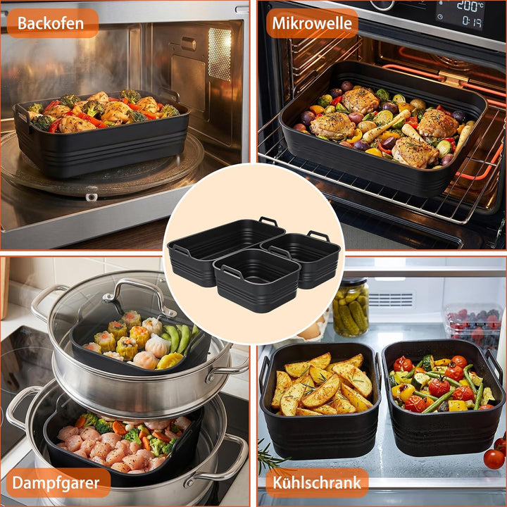 Heissluftfritteuse Silikonform für Ninja AF500EU AF500EUCP 10,4L | COSORI 10L Airfryer Zubehör Wiede