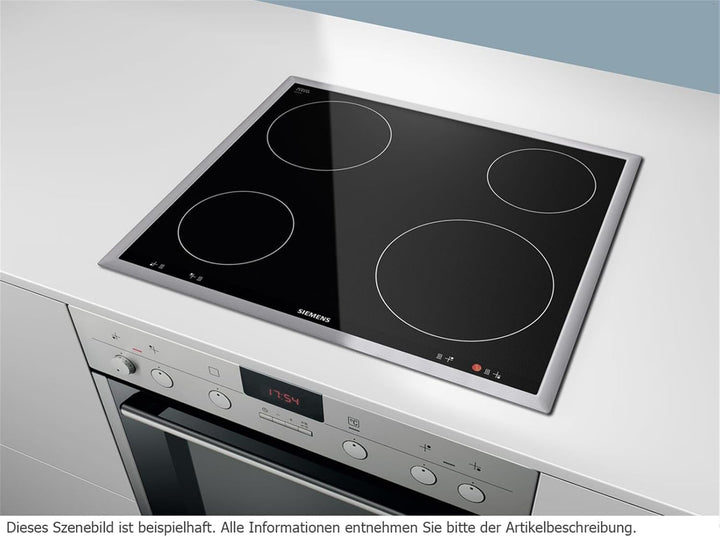 Siemens EA645GE17 iQ100 Kochfeld / 58.3 cm / Bedienung der Kochzonen über die Drehwähler am Einbauhe