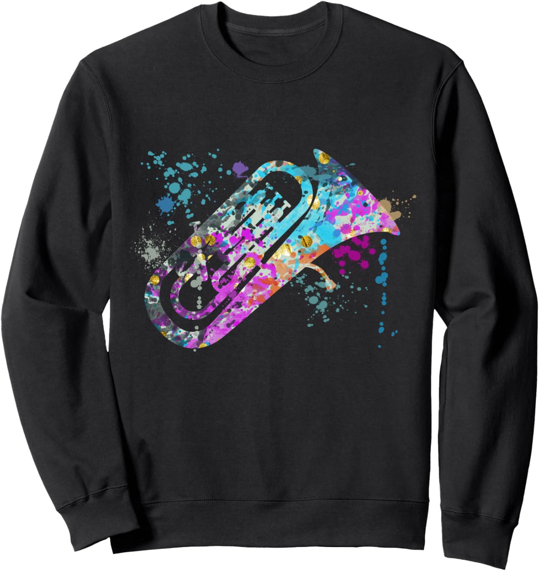 Euphonium Instrument Silhouette Euphoniums Sweatshirt