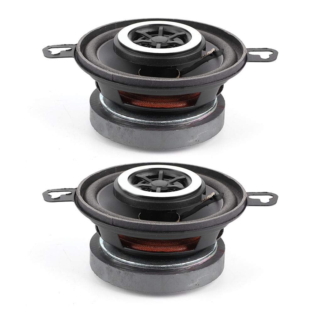 Tbest Auto Koaxial-Lautsprecher Set - 2 Stück 3,5 Zoll 200W Hochtöner Stereo Musik HiFi Lautsprecher