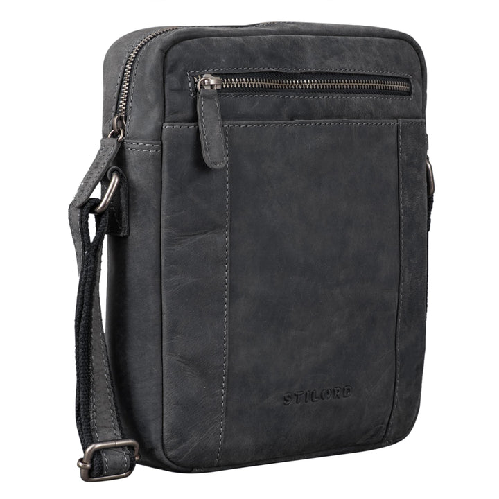 STILORD 'Fox' Herrentasche Leder Vintage Messenger Bag Männer Handtasche klein für 10,1 bis 10,5 Zol