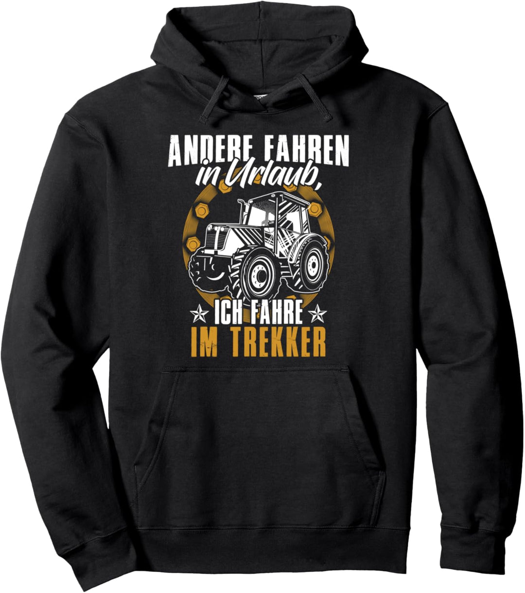 Traktor Landwirt Geschenk Motiv mit Spruch Bauer Agrarstarz Pullover Hoodie
