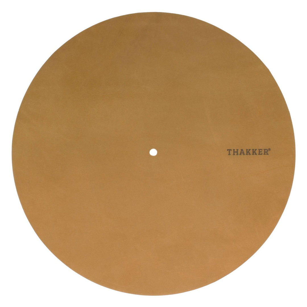 THAKKER Nubuck Leather Mat - Plattentellerauflage aus echtem Nubuk Leder | 1,8-2mm stark | 295mm Dur