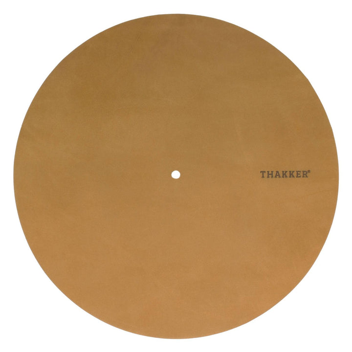 THAKKER Nubuck Leather Mat - Plattentellerauflage aus echtem Nubuk Leder | 1,8-2mm stark | 295mm Dur
