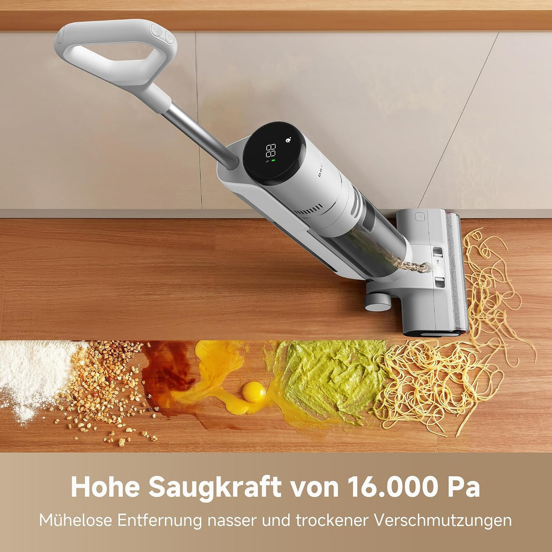 dreame G10 Pro Nass- und Trockensauger, 16.000 Pa Saugleistung, Doppel-Kantenreinigungsbürste, Selbs