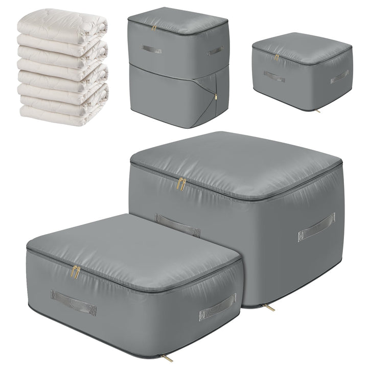 Selbstkomprimierender Organizer, Faltbare Ultra Platzsparende Taschen, XL+L XL + L, XL + L